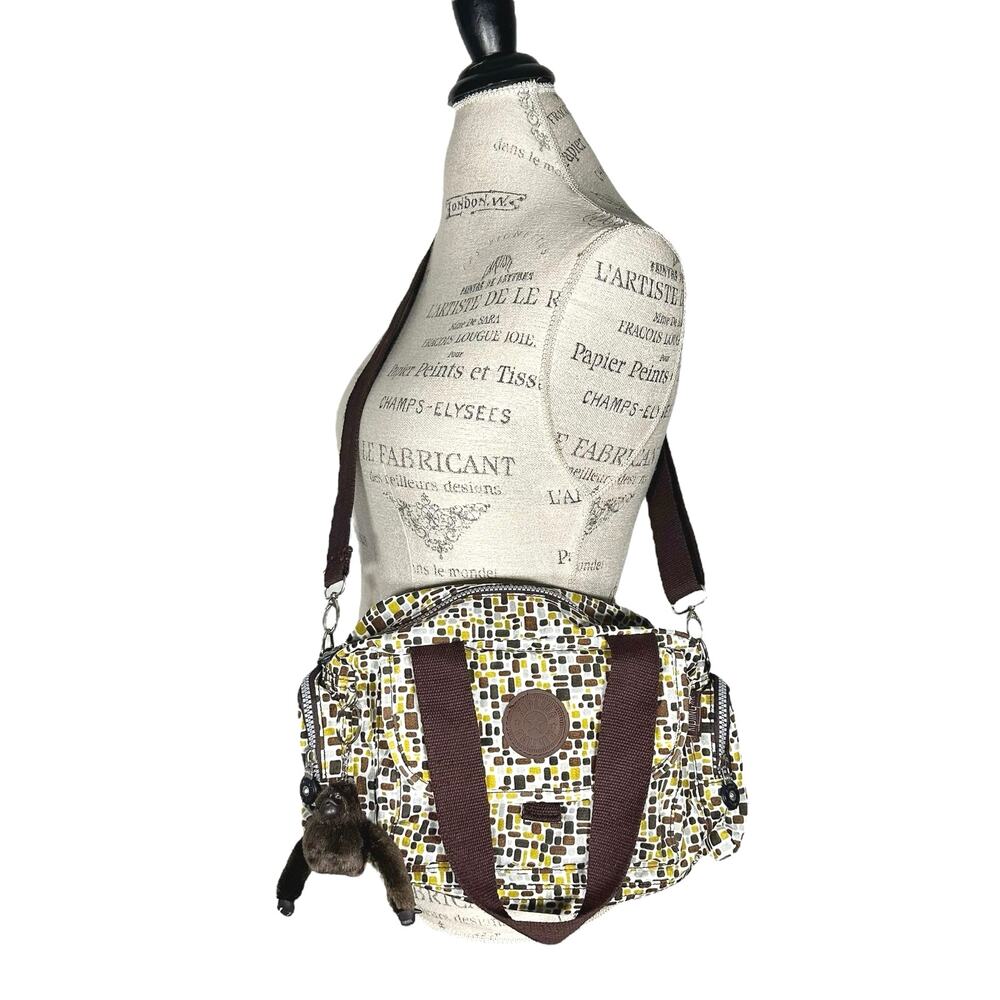 Kipling | Women | Geometric Print Shoulder Gorilla Crossbody Hand Bag | One Size